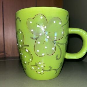 Happy St Patrick’s Day! Green Shamrock Ceramic Coffee Mug